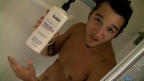 Shower Stroking Jock Jizzy