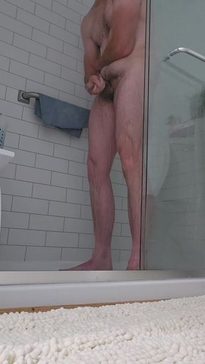 Cumming hard in the shower