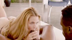 ”Vanilla beautiful babe rides the chocolate express”