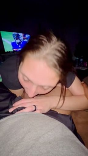 Football Bet Lost So I sucked My Husbands Friend’s Cock