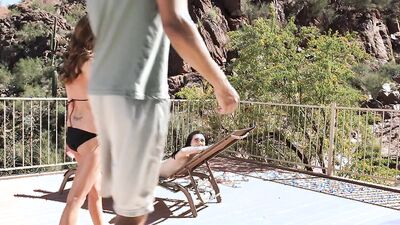 First Time Interracial Fuck for Teen and Step Mom