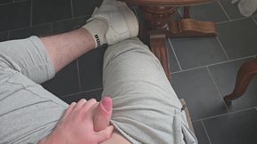 Extreme White Sock & Sneaker Kink! Master Pounds Thick Cock with Commands