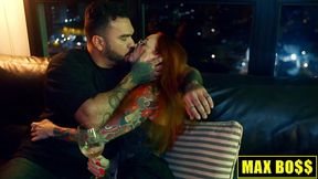 White girl with perfect tits gets dominated by a Latino