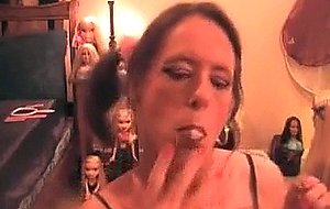 Crossdresser likes dolls