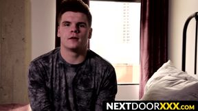 NextDoorXXX.com - Handsome jock manhandles his fat cock in a jerk off scene