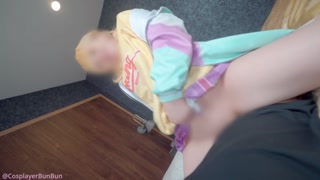 [Bun Cosplay] "Producer Shuki ♡♡" Sweet body ♡ reaction with P at the hotel and convulsions 💛 climax during continuous