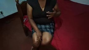 Asian MILF with huge boobs and hairy pussy