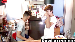 Bare Ass Bros - Hot Latin Twinks Fuck Hard in The Kitchen