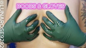 POV watch me in 4k pluck my nipple hair with my tweezerS in my Hunter green nitrile gloves hehe…I am a very hairy girl, and then oil and massage my titties