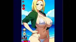 Lara Croft Tempts Brave Warrior in Hot Anime-Style Jungle Encounter