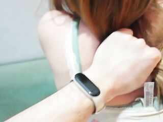 I banged my girlfriend on my in-laws bed and finished in her throat - amateur POV