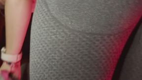 Tiny voyeur enjoy my ass while cleaning my room.