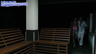Persuaded her to have a sex into the outdoor park.
