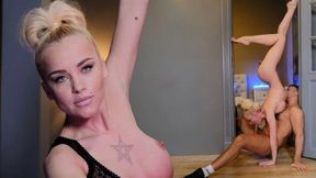 Skinny Ballerina Gymnast and Her First Anal