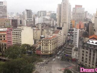 Chap Stimulates Fany Menezes Trans Anus with a Toy