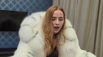 Fucking Fur Queen in a massive luxury fur coat! ANAL fur coat sex