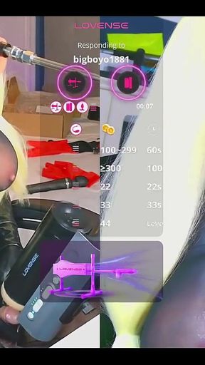 Dolly Is Subjected to a Big Vibrating Plugged Pussy