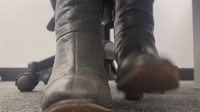 What boots do I currently have under my desk at work