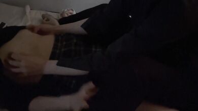 Sakuno’s sinful voice ruins her girlfriend’s tight pussy raw fingering