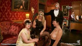 ”Big boobs COUGAR ravaged at groupsex”