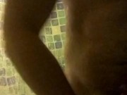 Hot hubby with a dadbod shower show solo