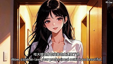 In front of my elder brother's prese, My sister-in-law actually did such a thing to me.This is just too exciting.Episode 2 AI-generated
