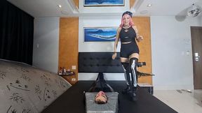 GODDESS CONTROL HIS BREATH (on English) BY QWEEN AND DANIEL SANTIAGO CAM BY ALINE FULL HD