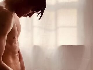 Asian Boy Taking a Shower