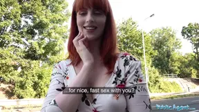 Public Sex Dirty hot American redhead beauty Alex Harper