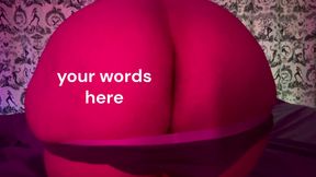 Chubby sissy Emma spanks herself and offers her body to you