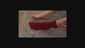 Foot Moisturising - Odd Socks Feet Reveal and Redress - Young Male Feet