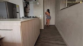 Big Booty Latina BBW dominates her muscular trainer