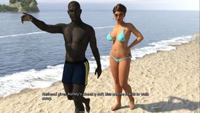 Hotwife Ashley: cuckold and his wife in bikini on the beach ep 2