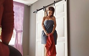In a scent - cheating milf is naked in front of her stepson