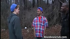 Black Muscular gay dude fuck white sexy teen boy 24