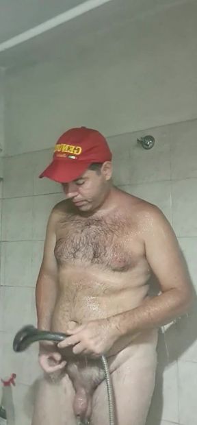 naked boy in the shower