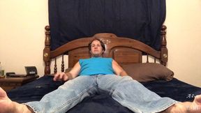 oil body rub & dildo in ass jo 2 cum