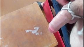 masturbate my tightly bandaged dick and cum