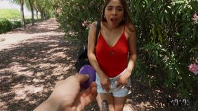 Brunette Vixen Yields to Intense Passionate Outdoor Connection Bliss