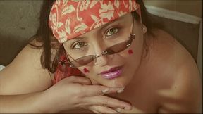 Mexican hippie migrant swallows gringo'_s milk