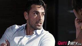 Charlotte Cross takes Ryan Driller's hard cock in every hole!