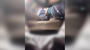 She took the call for her man while she was jerking off my cock&#x1F346;