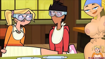 chubby blonde EMMA BALLBUSTING total drama kick in the balls