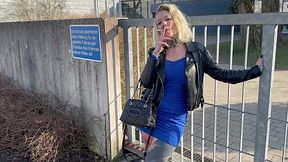 Slutty German Blonde babe got fucked after outdoor walk