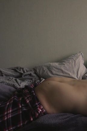 Morning Routine. Daddy Imagines Fucking Whore Roughly in a Tight Pussy Instead Soft Pillow