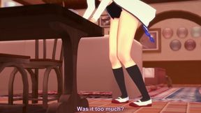 Roxy Rubbing on the Corner of the Table - Mushoku Tensei Hentai