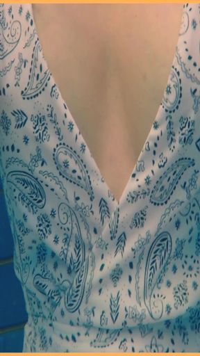 Epic moment from &quot;Wifey stuns everyone in amazing hot one piece bathers and flashes her perfect tits.&quot;