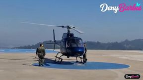 Lucky MILF Wins Helicopter Ride, Sucks Pilot Cock - Totally Worth It!