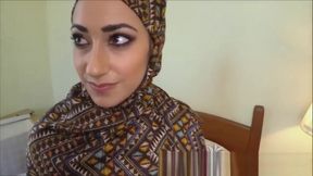 Poor Arab Whore Desperate For Money Fucks Huge White Cock