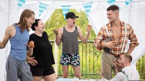 ”Oktoberfest turns to sexy bareback in the back - Malik Delgaty, King Heart”